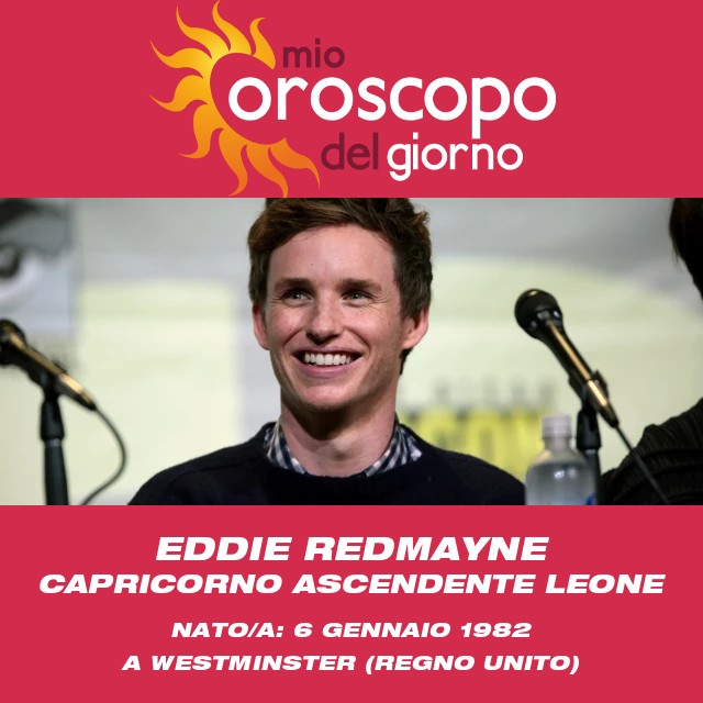 Approfondimenti astrologici sul Capricorno di Eddie Redmayne