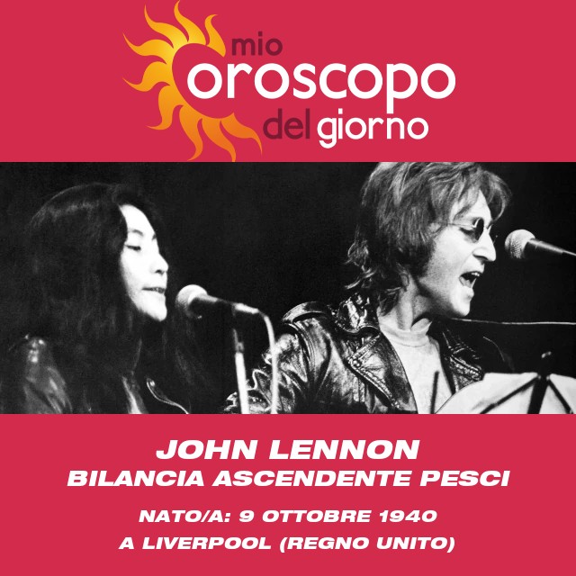 John Lennon: L\'eredità di un Bilancia