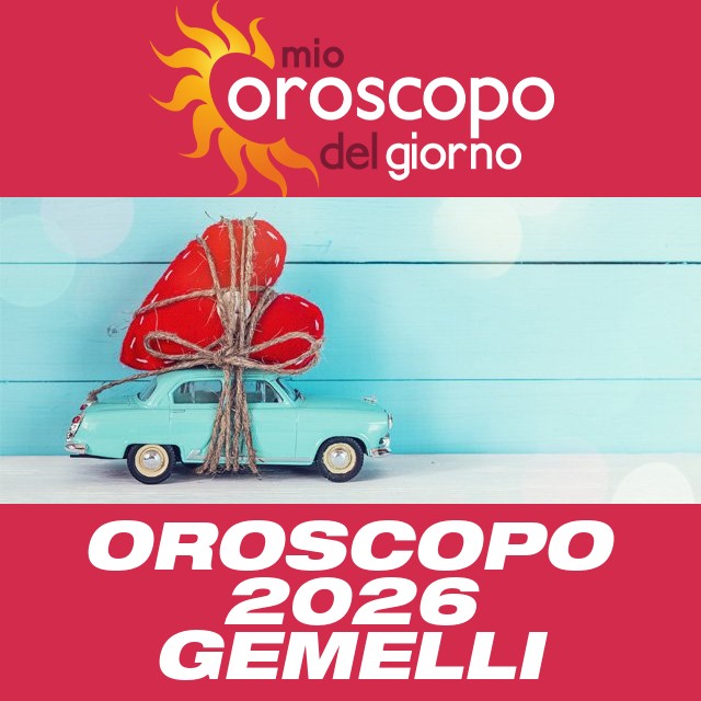 Oroscopo annuale 2026 per Gemelli