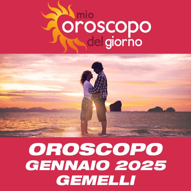 Oroscopo del mese di Gennaio 2025 per Gemelli