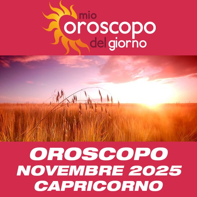 Oroscopo del mese di Novembre 2025 per Capricorno