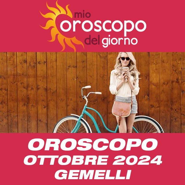 Oroscopo del mese di Ottobre 2024 per Gemelli