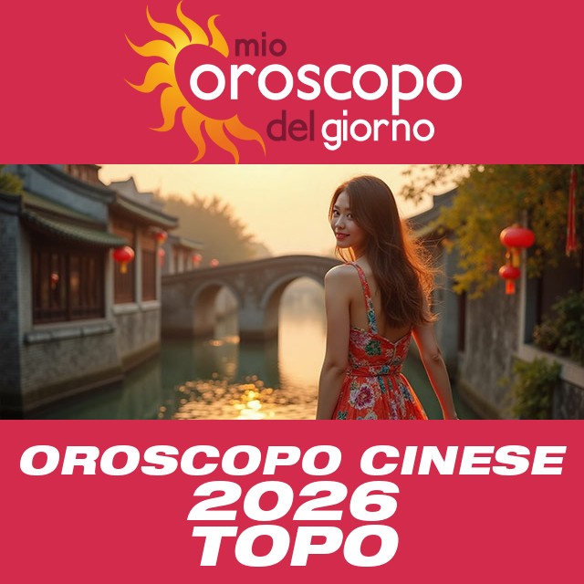 Oroscopo Cinese del Topo 2026