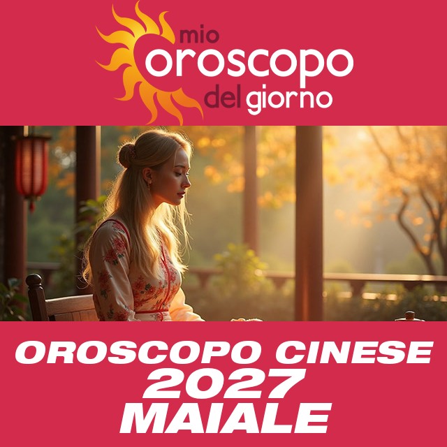 Oroscopo Cinese del Maiale 2027