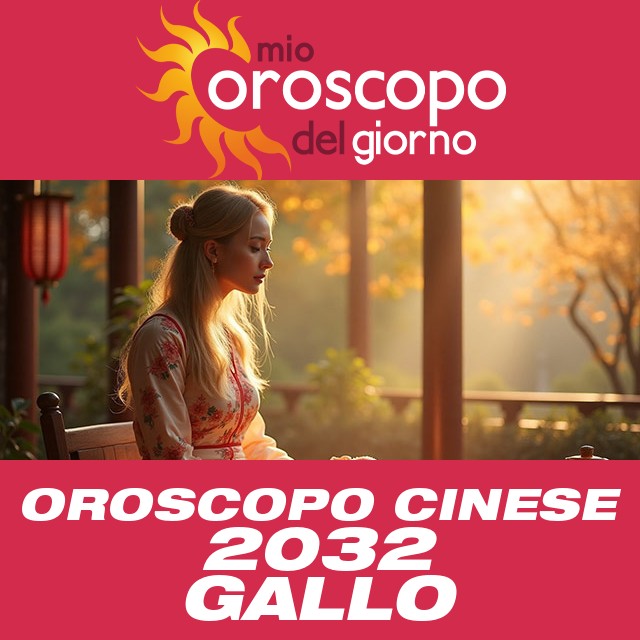 Oroscopo Cinese del Gallo 2032