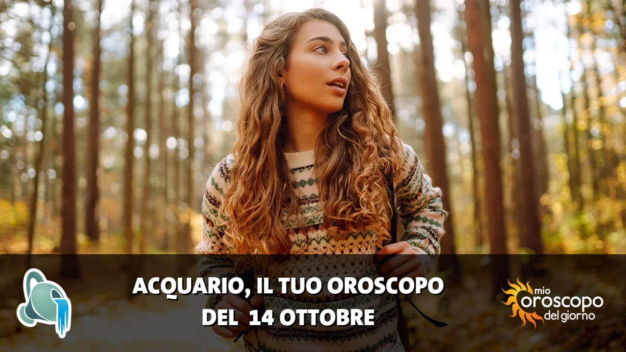 Oroscopo dell'Acquario du mercoledì 14 ottobre 2026