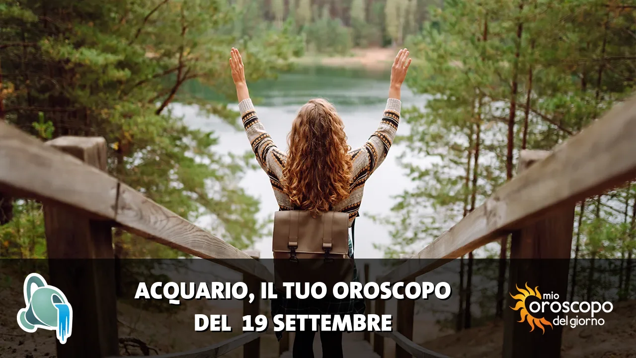 Oroscopo dell'Acquario du sabato 19 settembre 2026