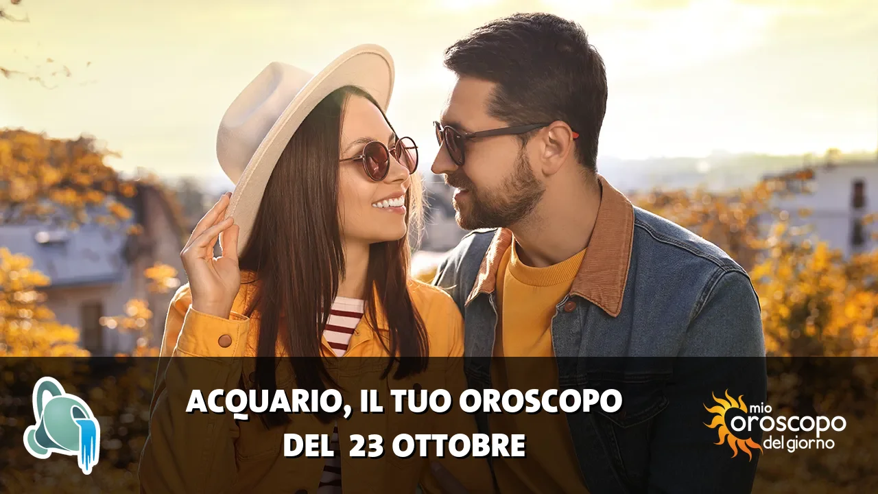 Oroscopo dell'Acquario du venerdì 23 ottobre 2026