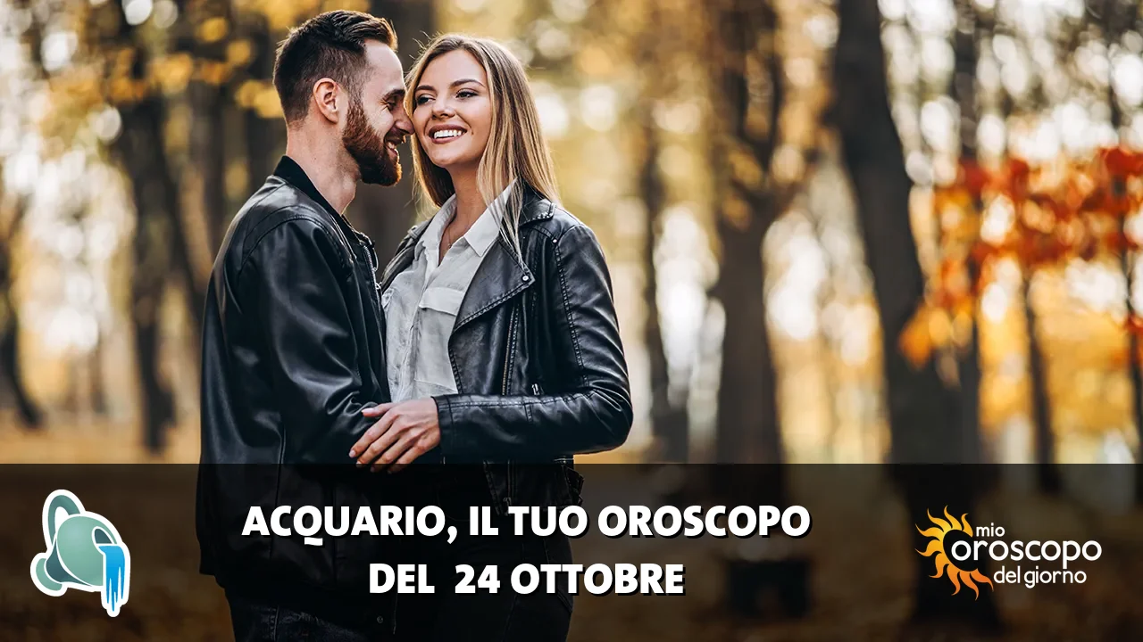 Oroscopo dell'Acquario du sabato 24 ottobre 2026