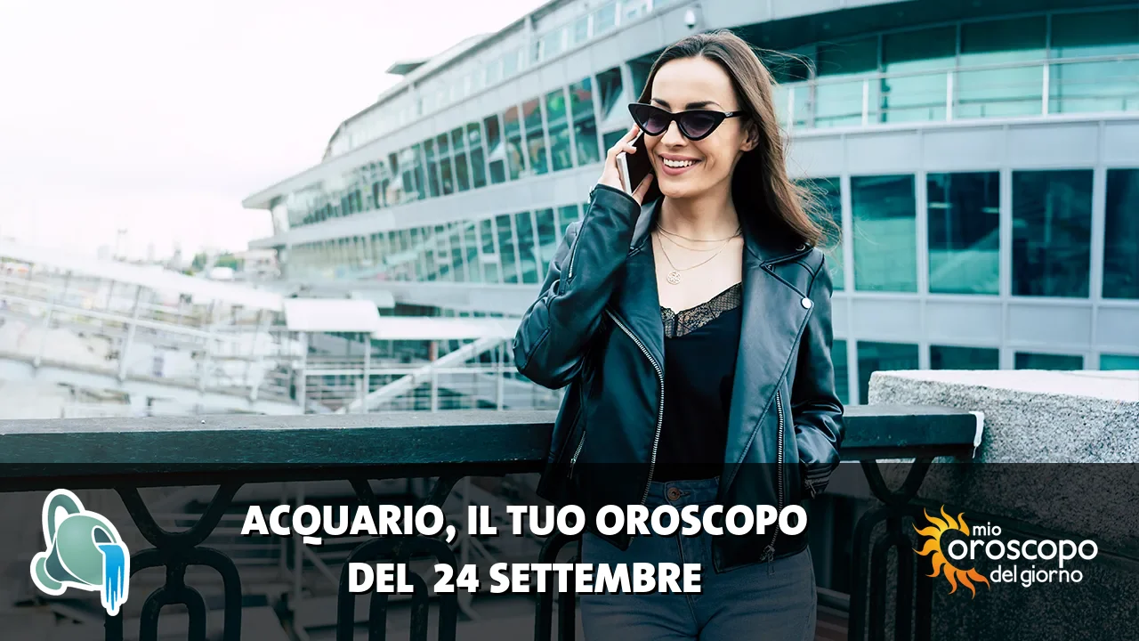 Oroscopo dell'Acquario du giovedì 24 settembre 2026