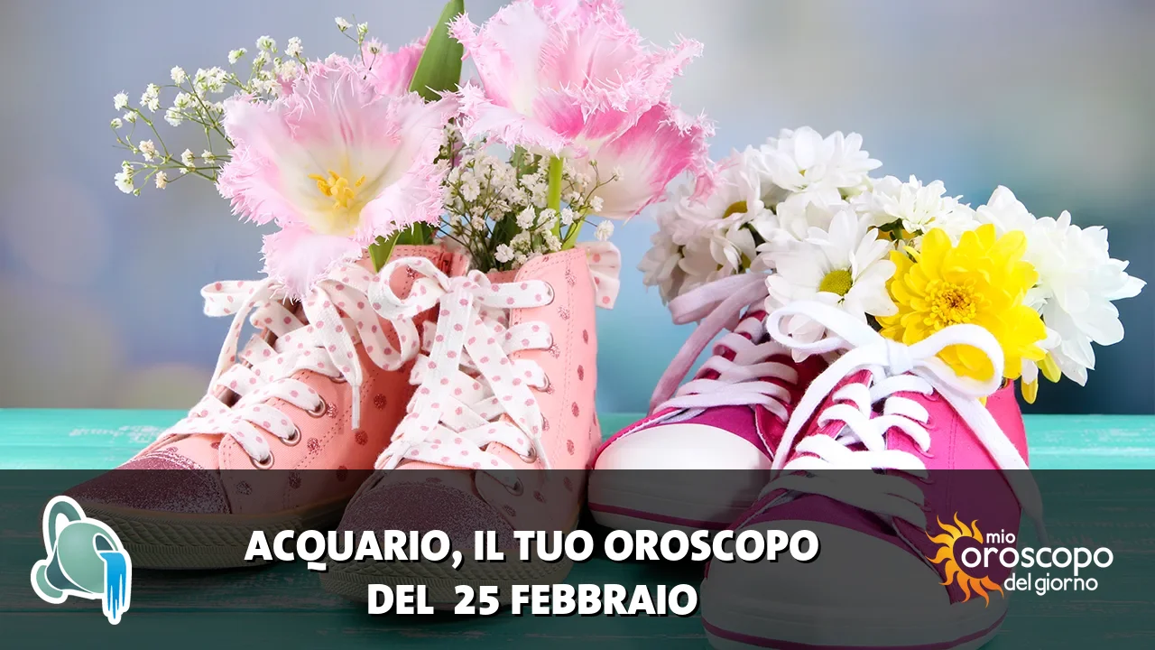 Oroscopo dell'Acquario du mercoledì 25 febbraio 2026
