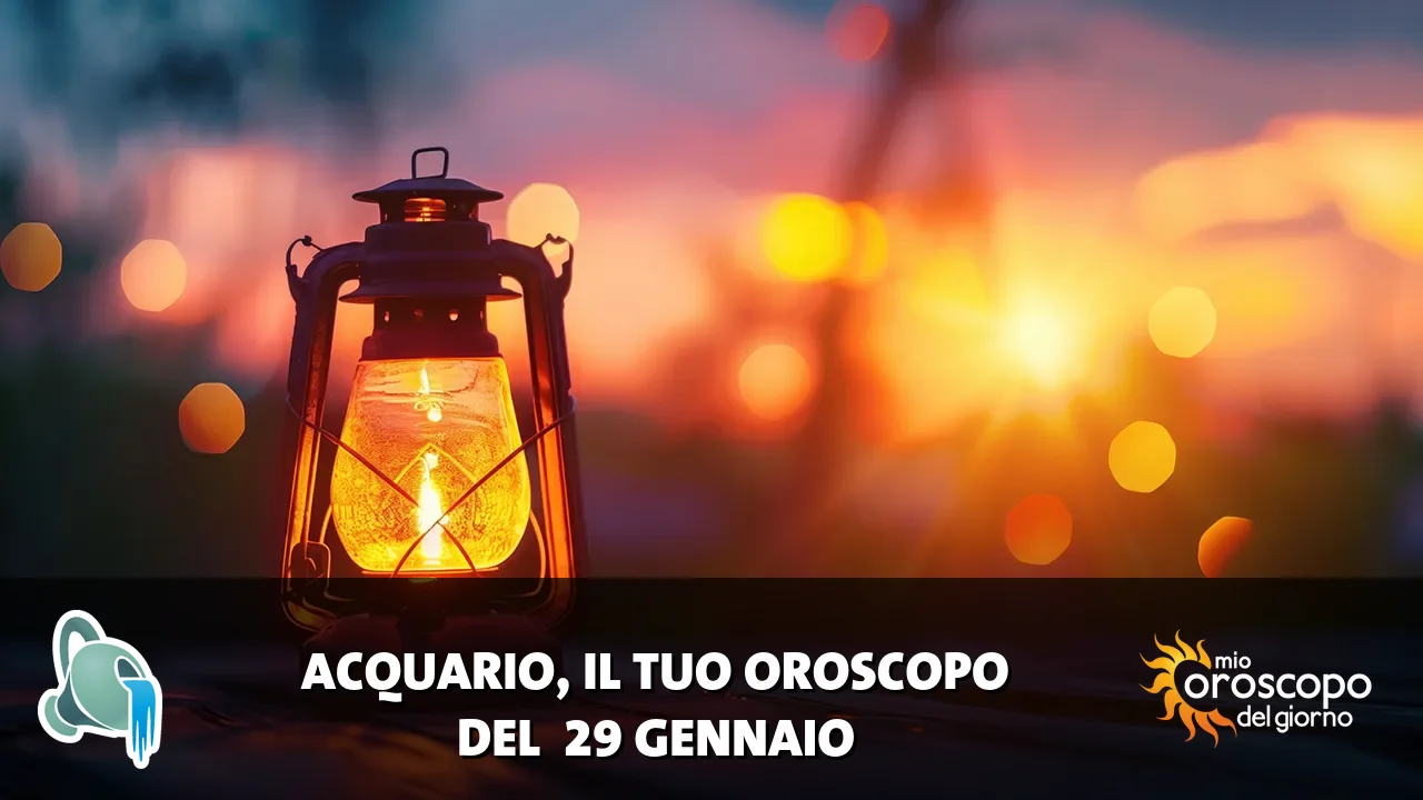 Oroscopo dell'Acquario du giovedì 29 gennaio 2026