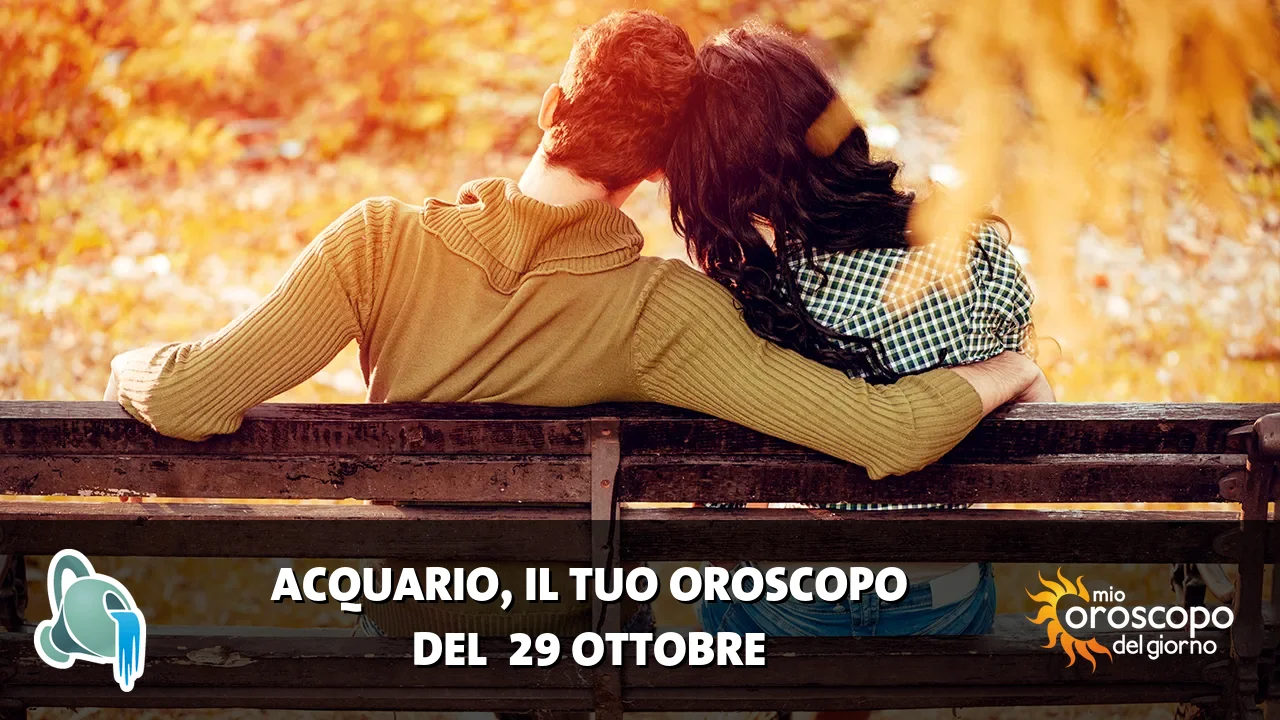 Oroscopo dell'Acquario du giovedì 29 ottobre 2026