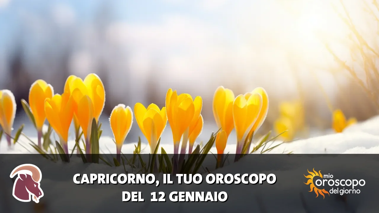 Oroscopo del Capricorno du lunedì 12 gennaio 2026