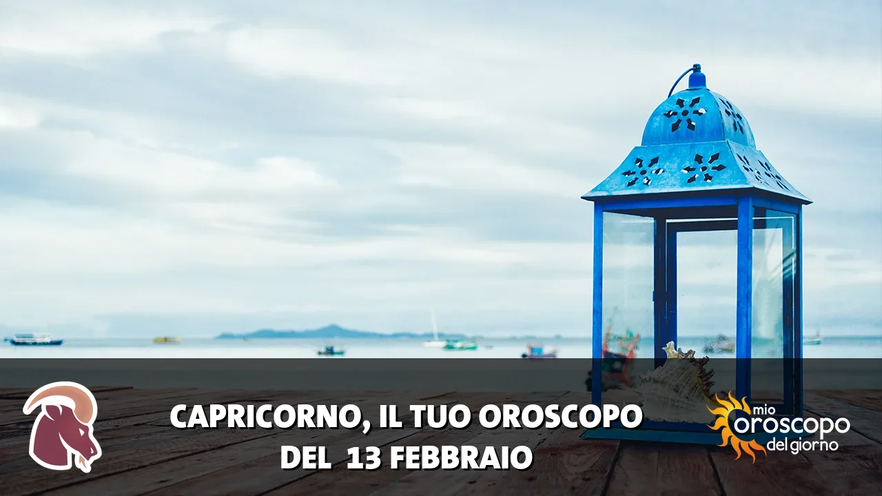 Oroscopo del Capricorno du venerdì 13 febbraio 2026