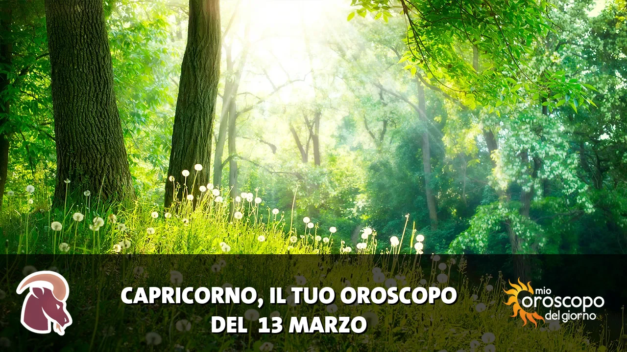 Oroscopo del Capricorno du venerdì 13 marzo 2026