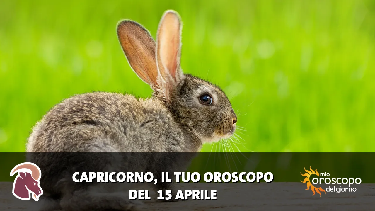 Oroscopo del Capricorno du mercoledì 15 aprile 2026