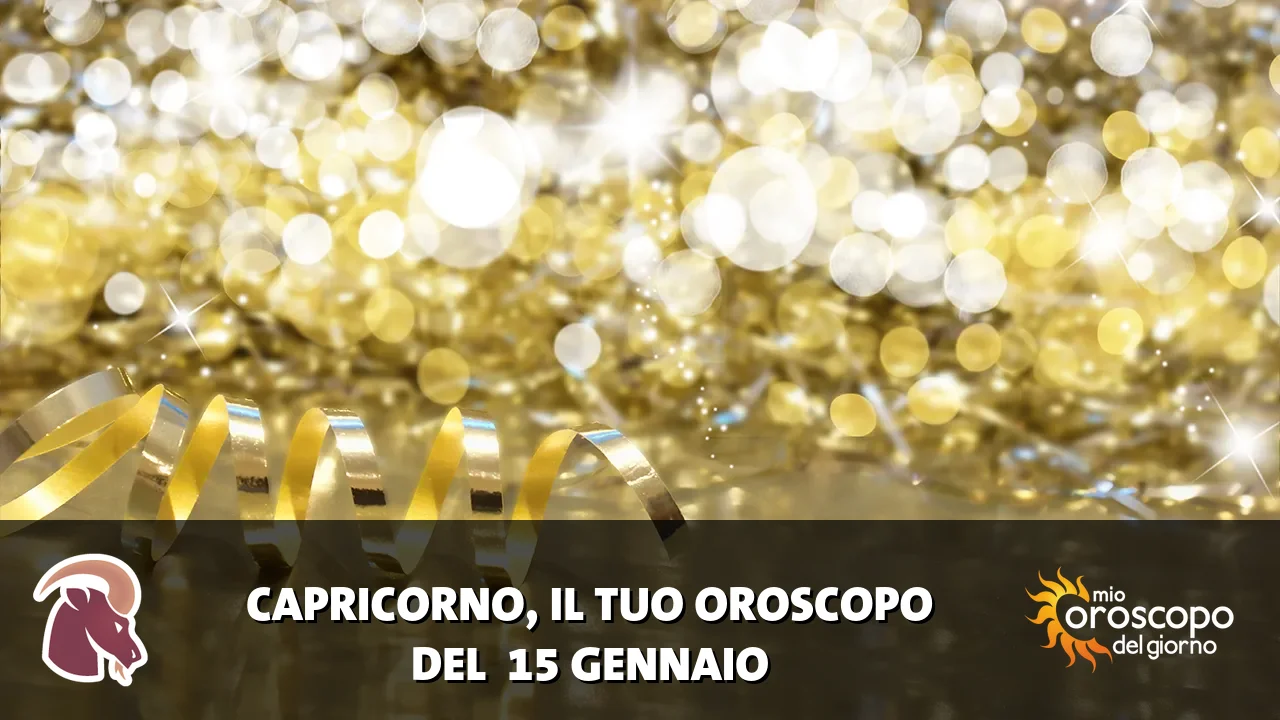 Oroscopo del Capricorno du giovedì 15 gennaio 2026