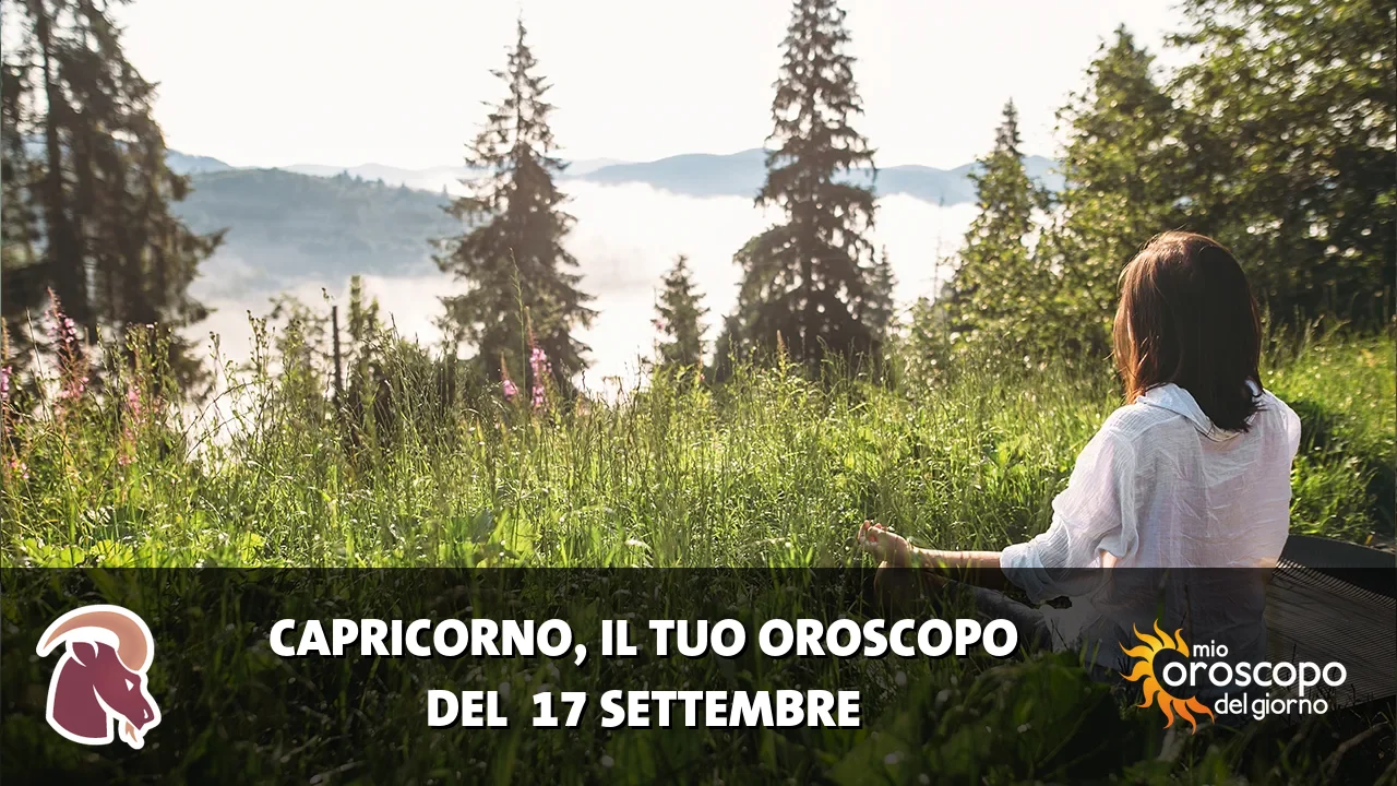 Oroscopo del Capricorno du giovedì 17 settembre 2026