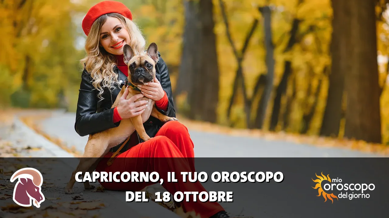 Oroscopo del Capricorno du domenica 18 ottobre 2026