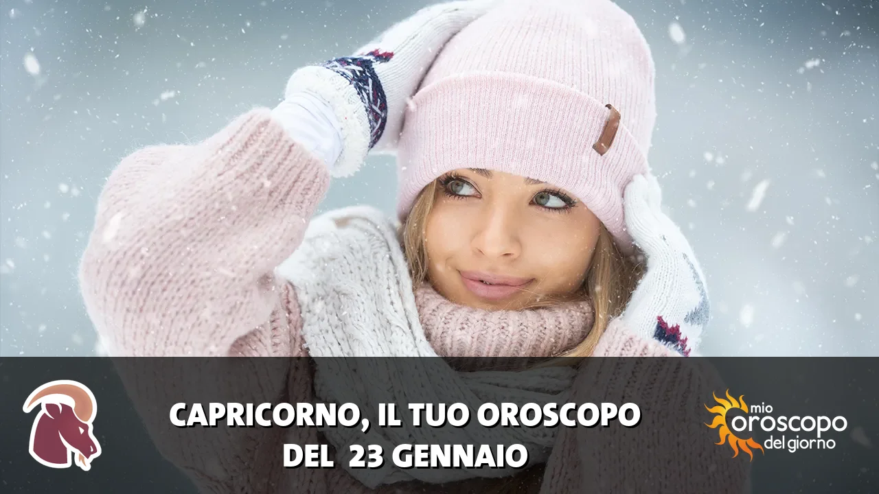 Oroscopo del Capricorno du venerdì 23 gennaio 2026