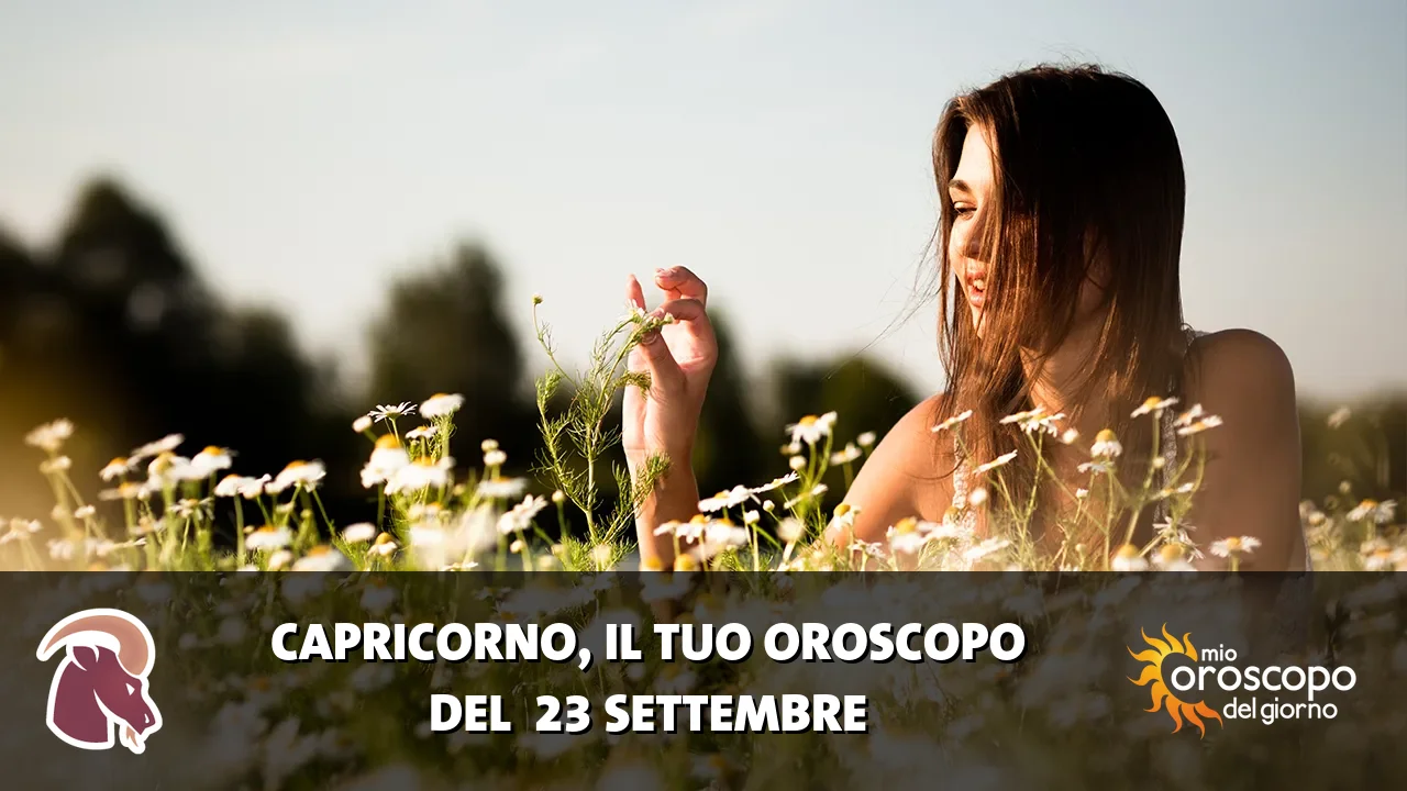 Oroscopo del Capricorno du mercoledì 23 settembre 2026