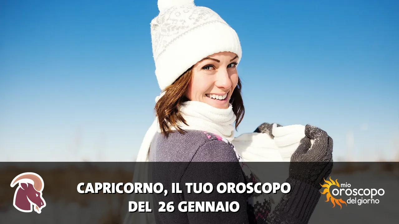 Oroscopo del Capricorno du lunedì 26 gennaio 2026