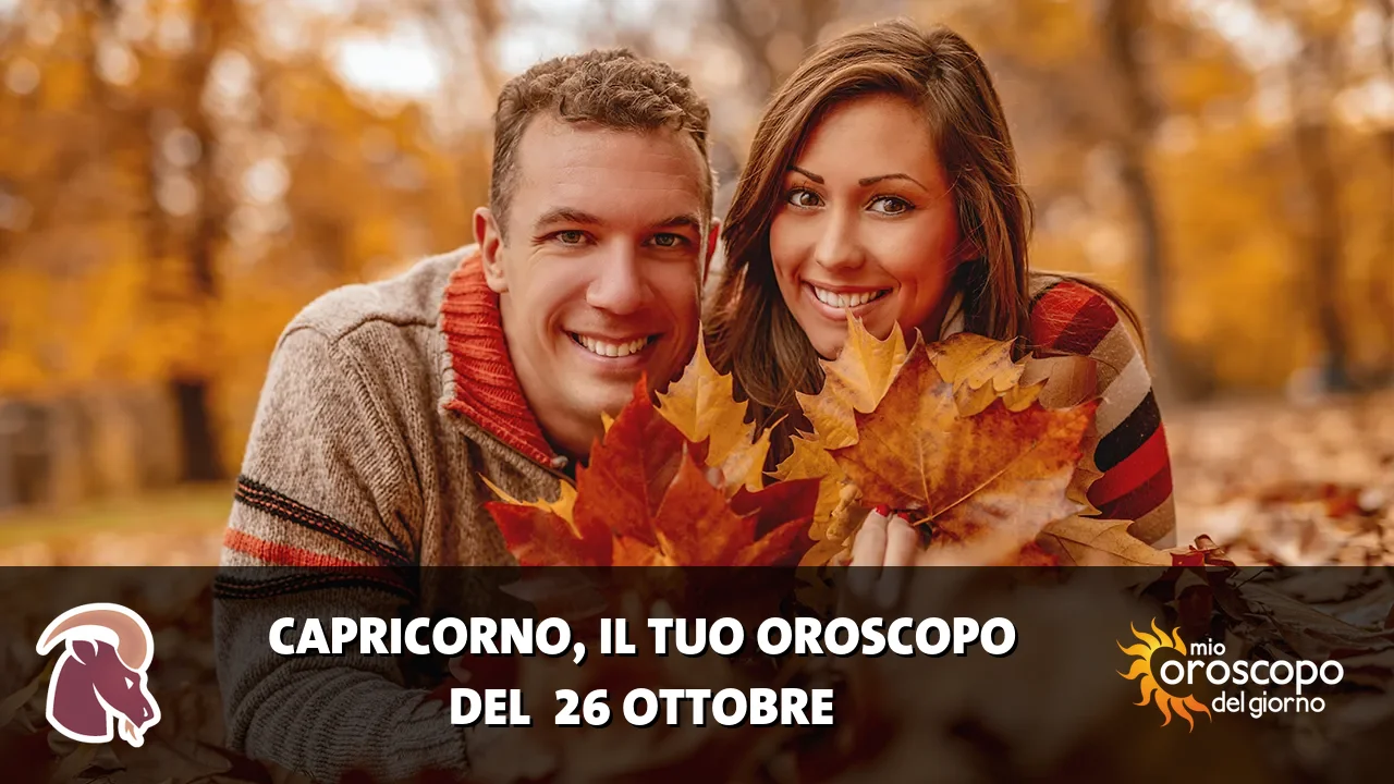 Oroscopo del Capricorno du lunedì 26 ottobre 2026