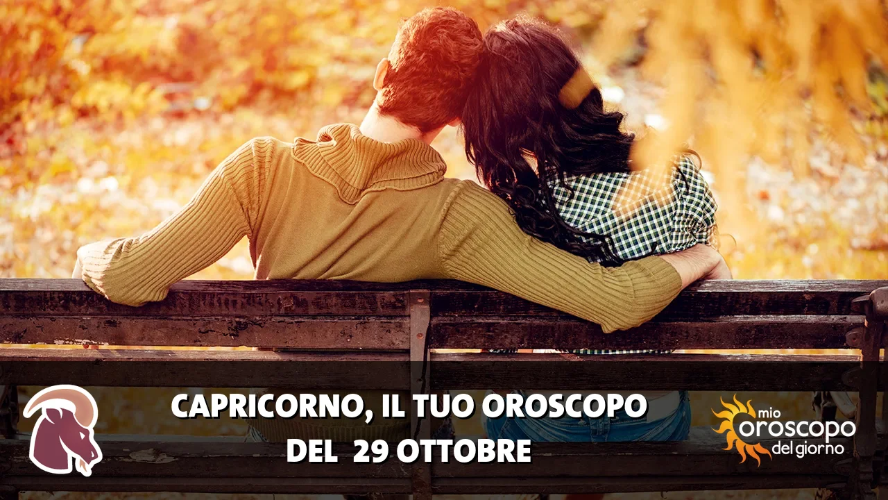 Oroscopo del Capricorno du giovedì 29 ottobre 2026