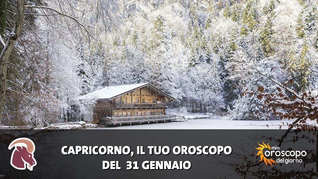 Oroscopo del Capricorno du sabato 31 gennaio 2026