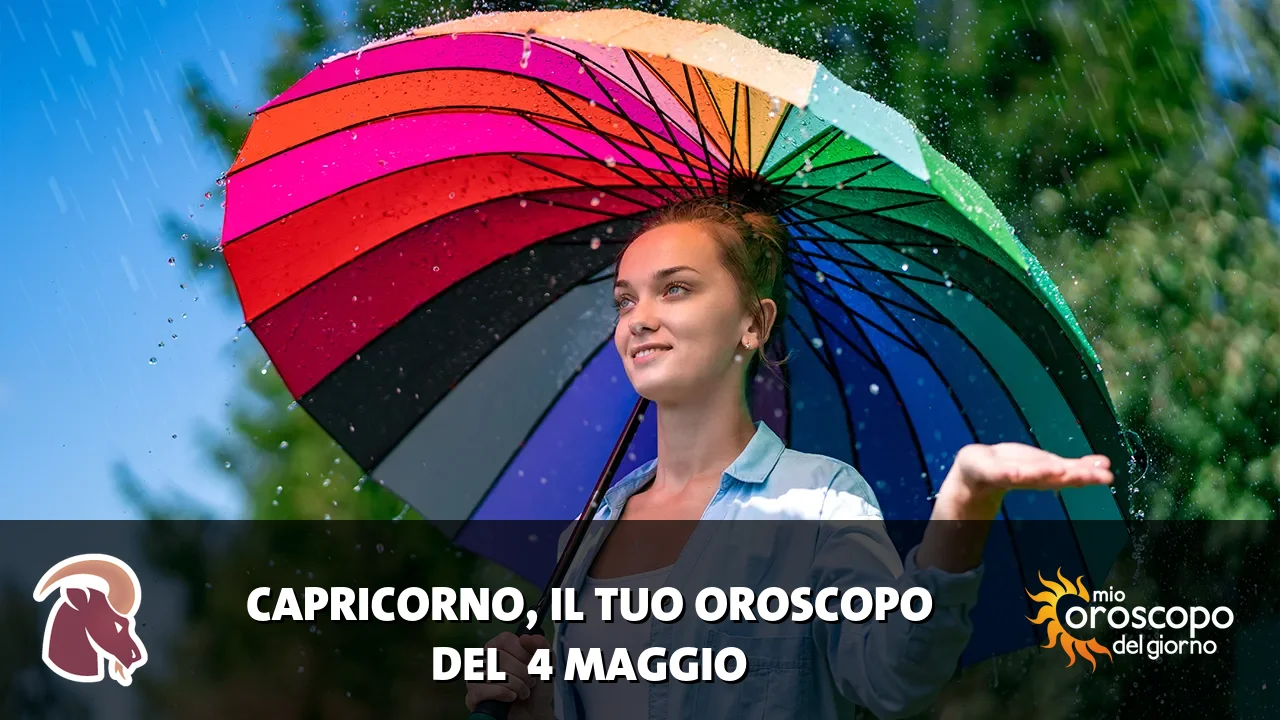 Oroscopo del Capricorno du lunedì 4 maggio 2026
