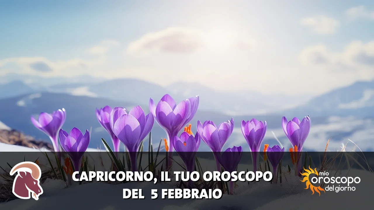 Oroscopo del Capricorno du giovedì 5 febbraio 2026