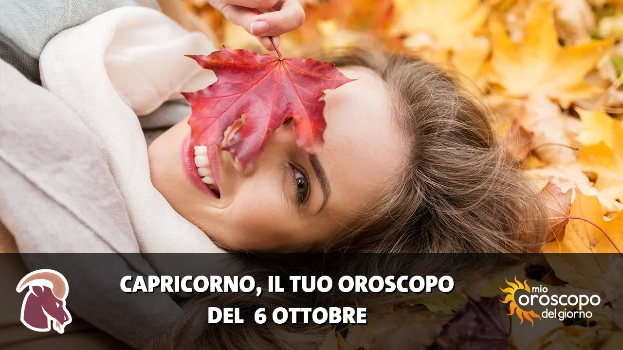 Oroscopo del Capricorno du martedì 6 ottobre 2026