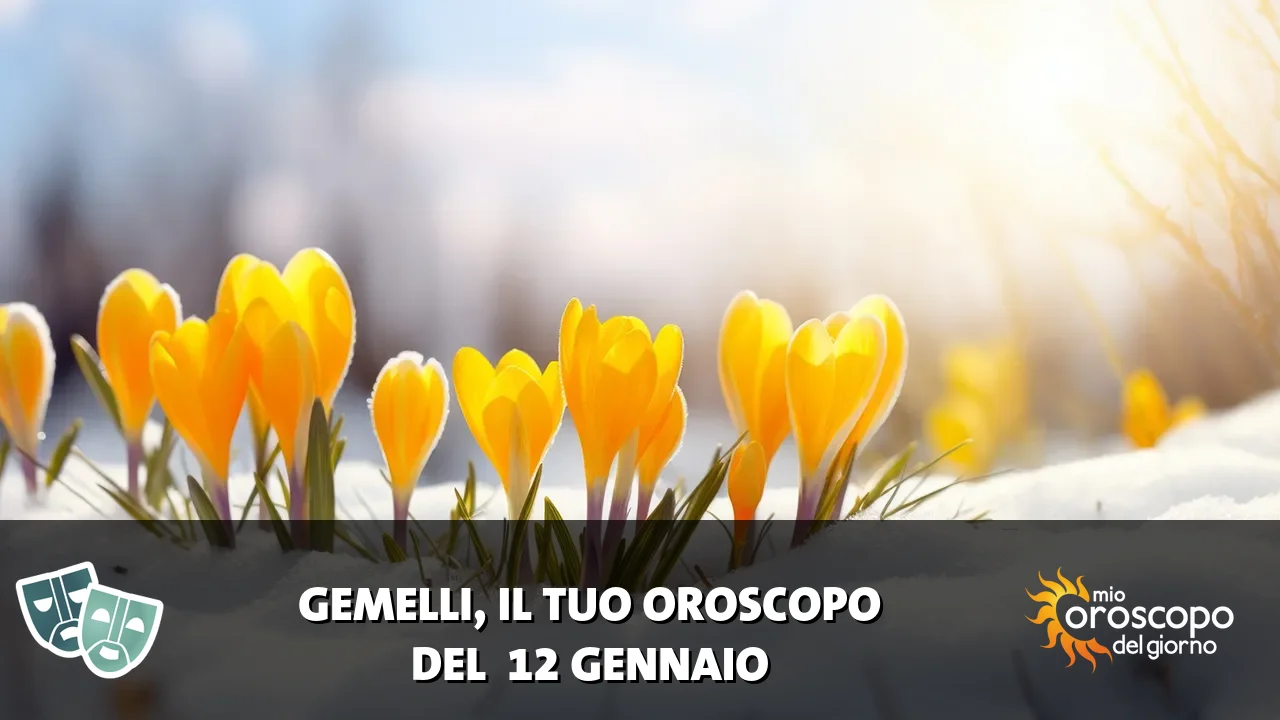 Oroscopo dei Gemelli du lunedì 12 gennaio 2026