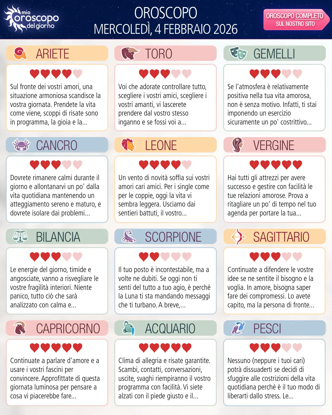 Pesci: il tuo oroscopo di domani, 5 Febbraio 2026