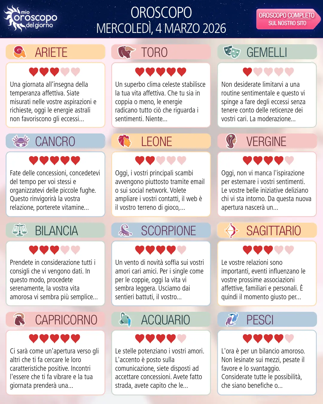 Leone: il tuo oroscopo di domani, 5 Marzo 2026