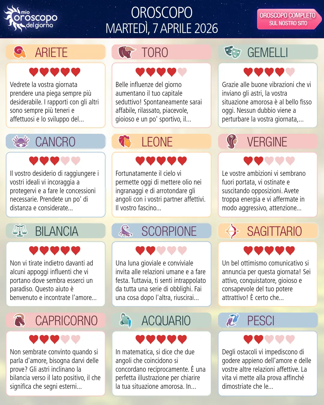 Bilancia: il tuo oroscopo del 9 Aprile 2026