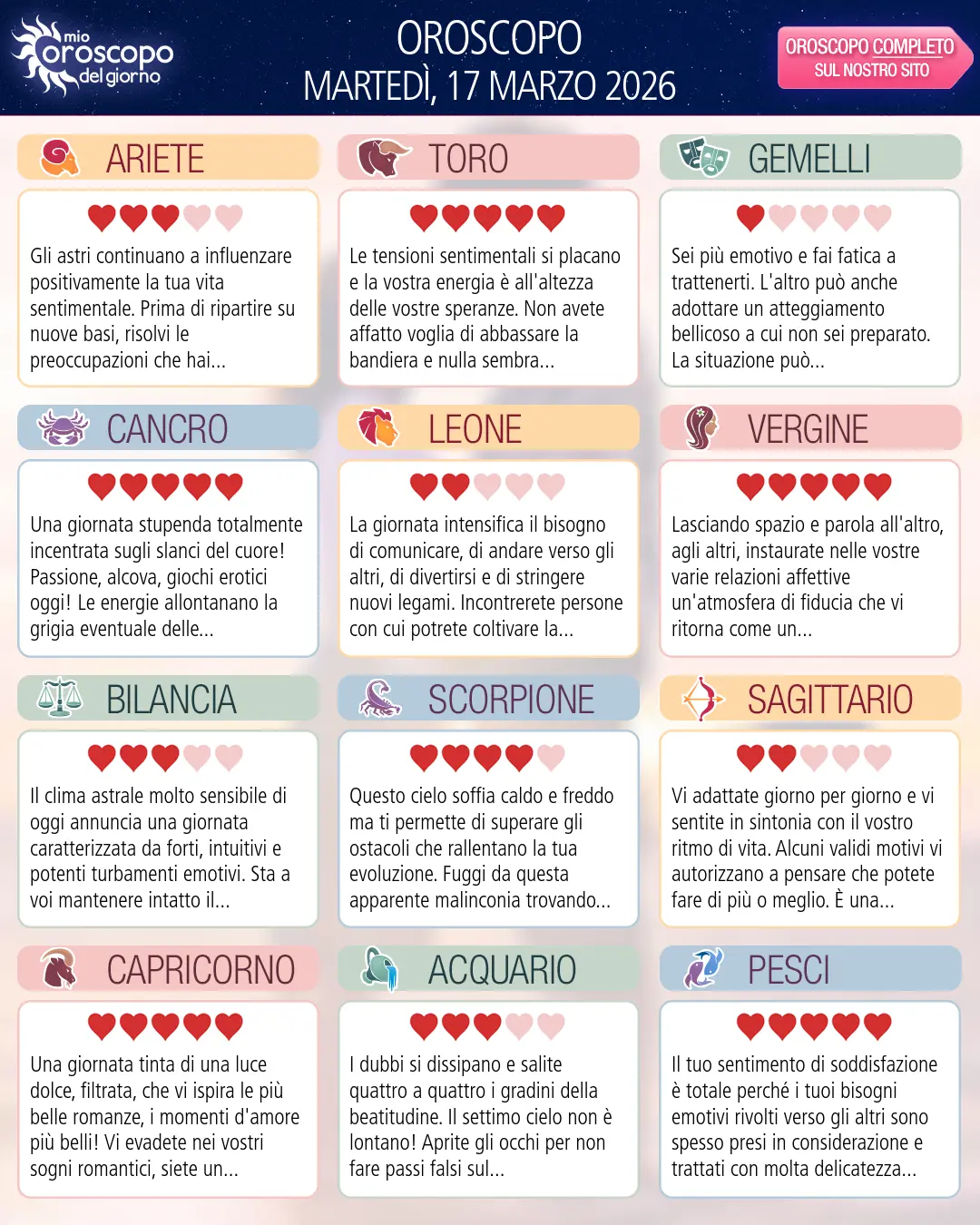 Acquario: il tuo oroscopo di domani, 17 Marzo 2026