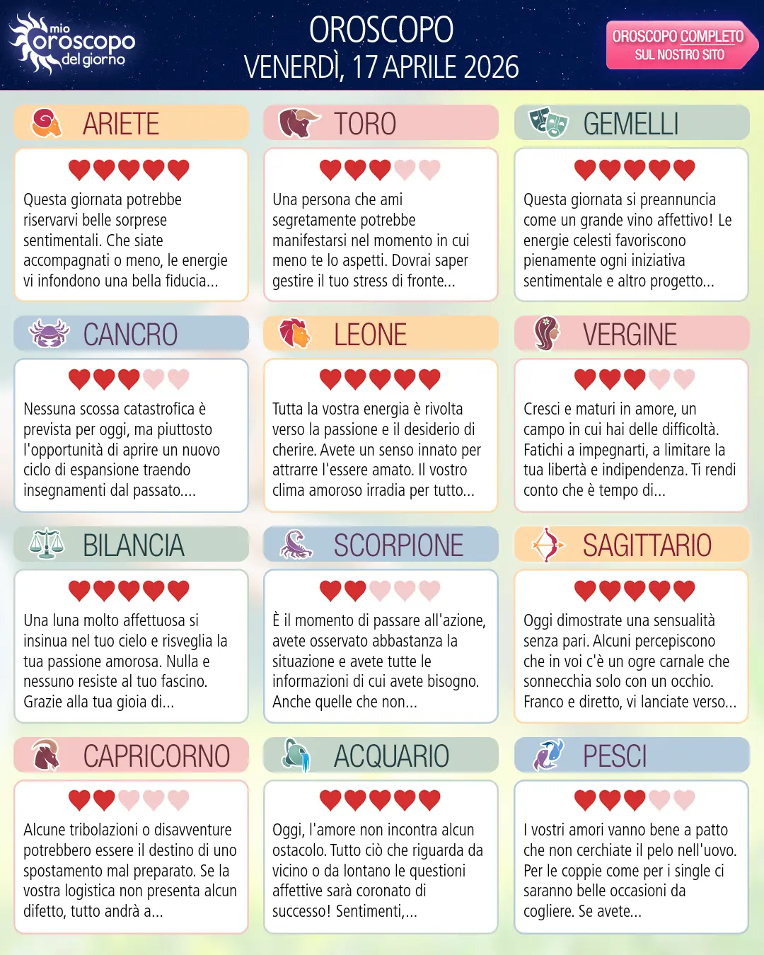 Capricorno: il tuo oroscopo di domani, 18 Aprile 2026