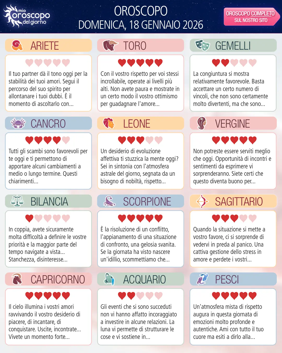 Leone: il tuo oroscopo di domani, 19 Gennaio 2026