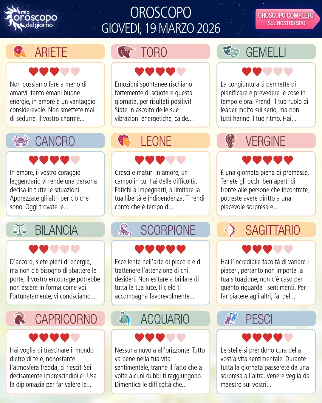 Vergine: il tuo oroscopo di domani, 20 Marzo 2026