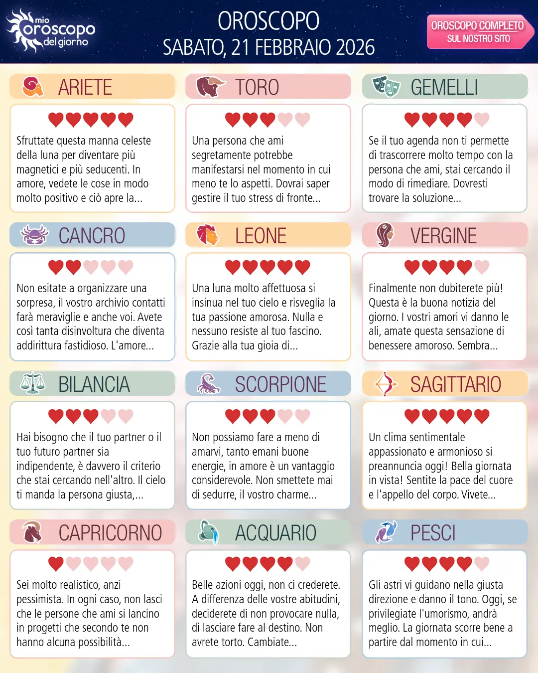Gemelli: il tuo oroscopo di domani, 22 Febbraio 2026