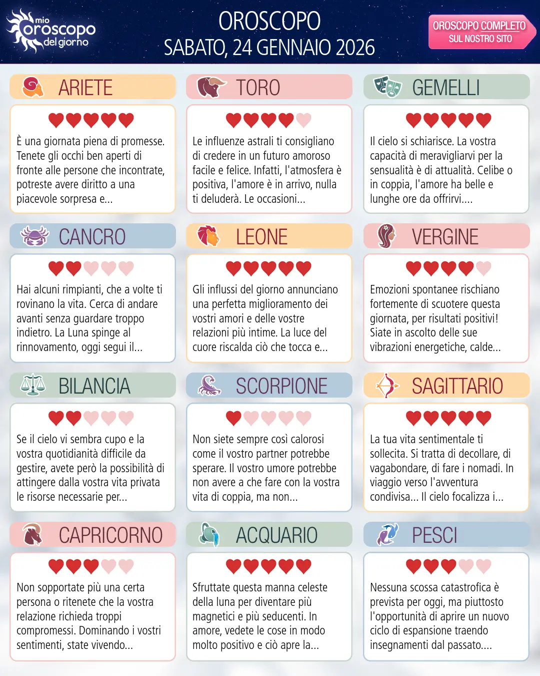 Capricorno: il tuo oroscopo di domani, 25 Gennaio 2026