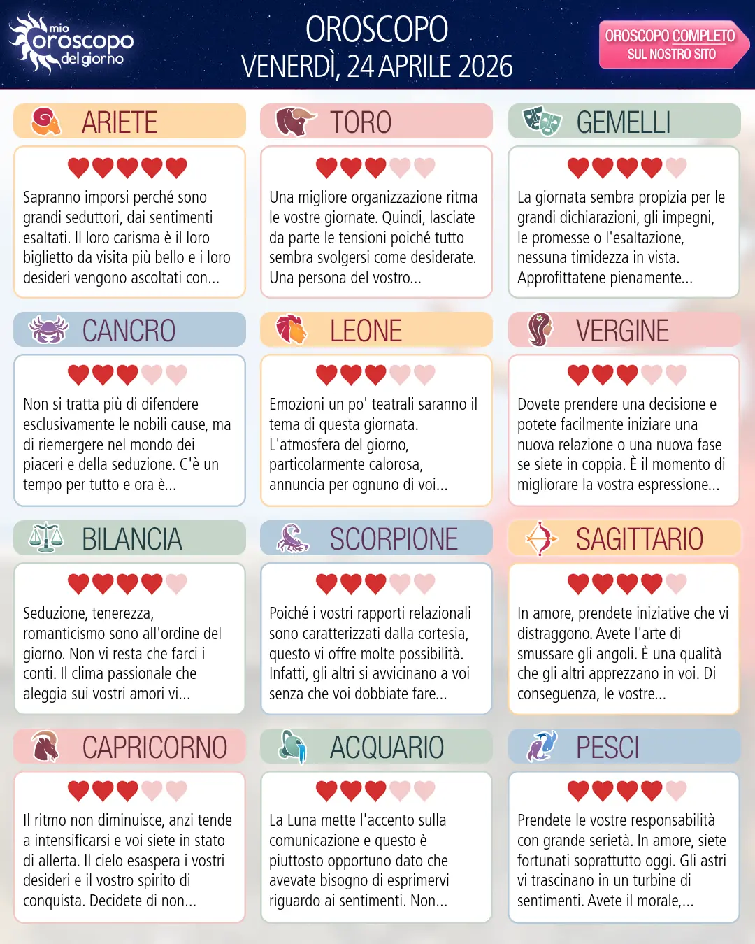 Capricorno: il tuo oroscopo di domani, 25 Aprile 2026