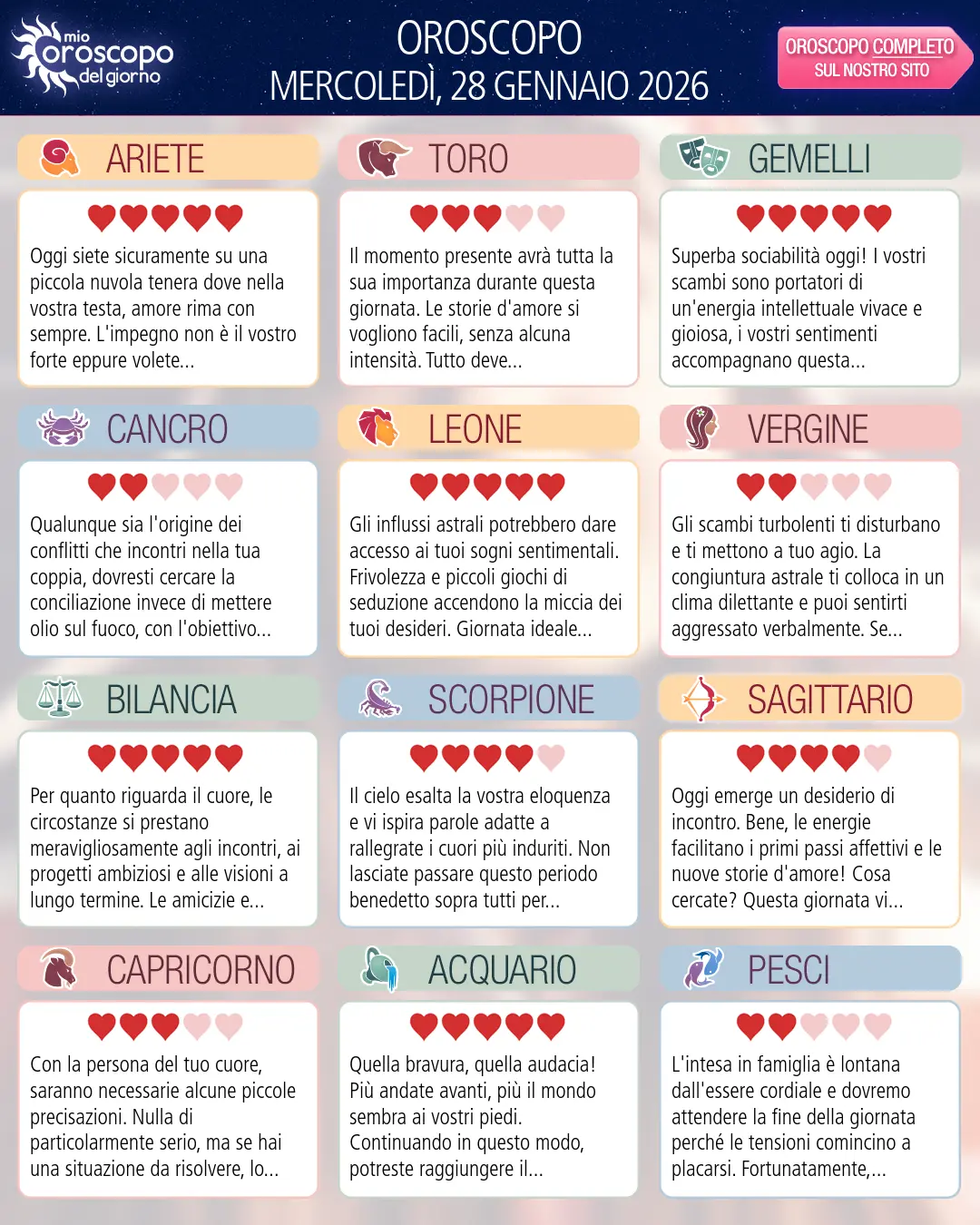 Bilancia: il tuo oroscopo del 30 Gennaio 2026