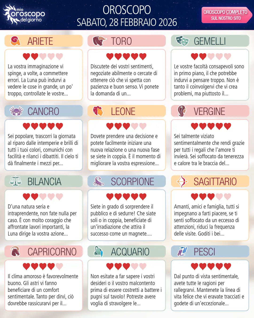 Toro: il tuo oroscopo del 2 Marzo 2026