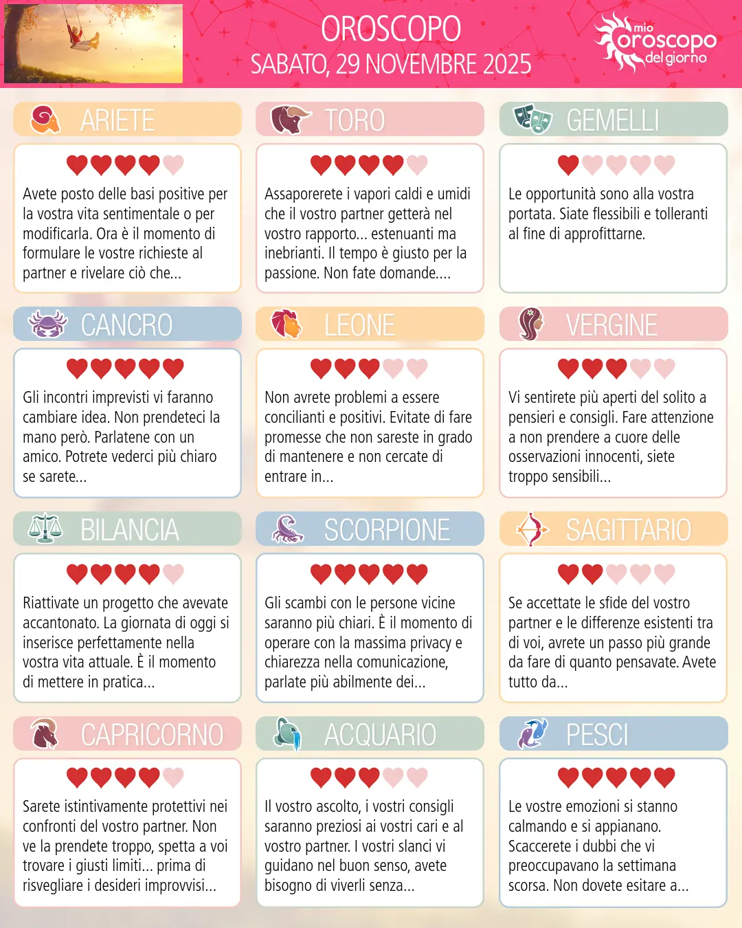 Leone: il tuo oroscopo di domani, 30 Novembre 2025