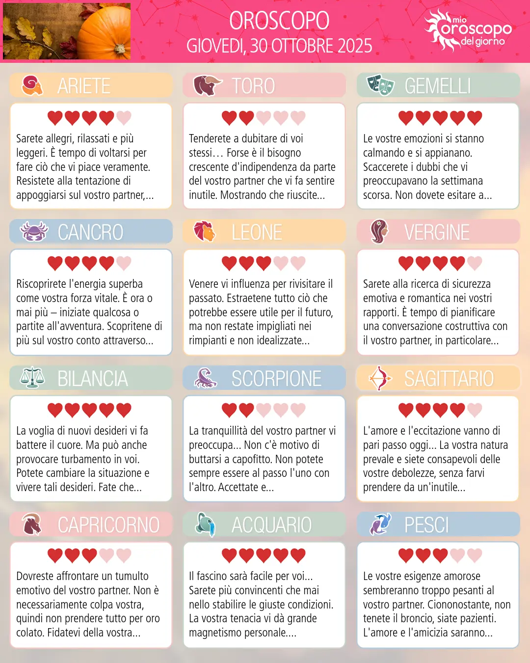 Cancro: il tuo oroscopo di domani, 31 Ottobre 2025