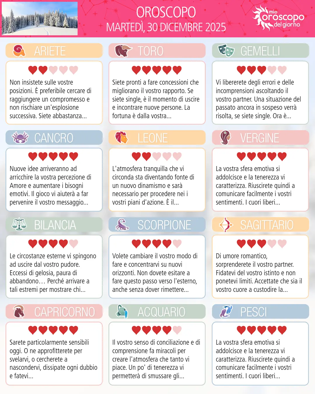 Oroscopo del Toro di oggi - 30 Dicembre 2025
