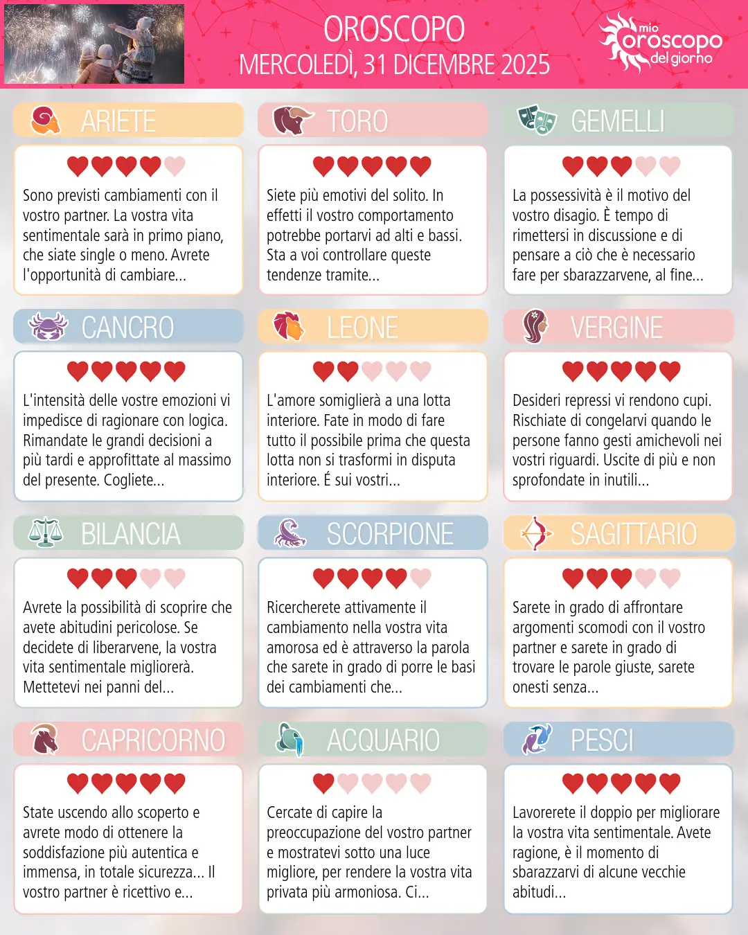 Scorpione: il tuo oroscopo di domani, 1 Gennaio 2026